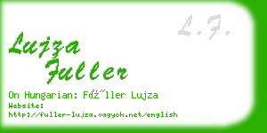 lujza fuller business card